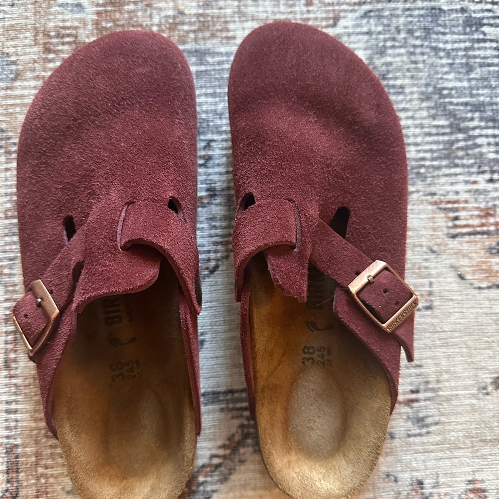 Birkenstock Suede Boston Clog